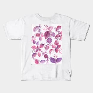 Watercolor Leaves Kids T-Shirt